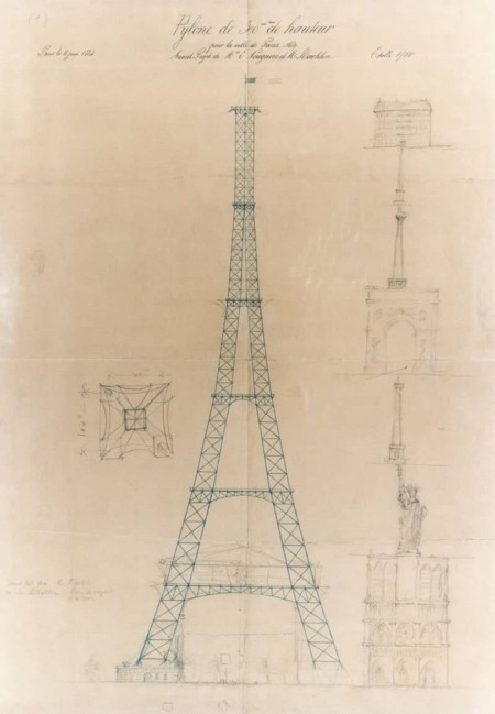 Dibujo de pilón de Koechlin 