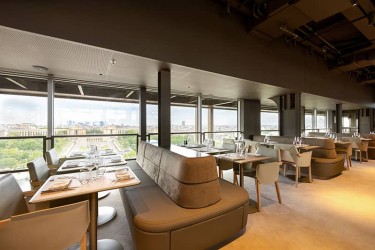 Ein Blick in das Restaurant Madame Brasserie